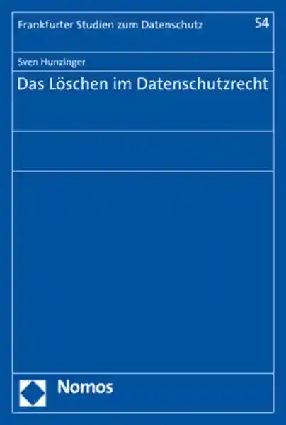 Reihe: Frankfurter Studien zum Datenschutz