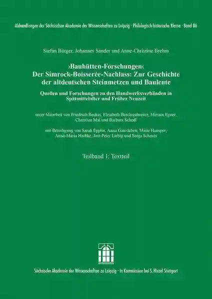 Reihe: Abhandlungen der Sächsischen Akademie der Wissenschaften zu Leipzig. Philologisch-historische Klasse