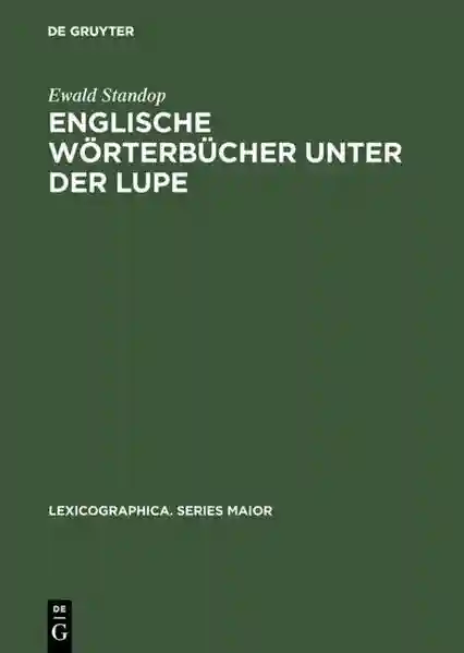 Reihe: Lexicographica. Series Maior